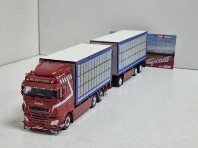 WSI DAF XF van TIJS DE KONING een RIGED TRUCK BOX COMBI