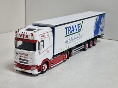 WSI scania S van VTB / TRANEX met zeiltrailer