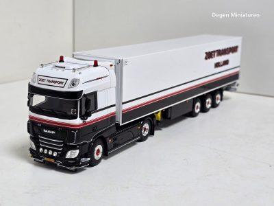WSI DAF XF 4X2 van PETER ZOET TRANSPORT met REEFER TRAILER - 3 AXLE