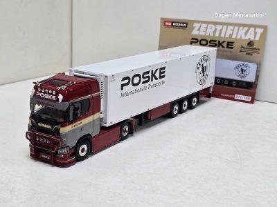EXCLUSIEF WSI scania S 4x2 van POSKE uit DUITSLAND met koeltrailer