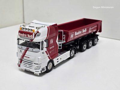 WSI DAF XF van ANDRE VOSS uit DUITSLAND met tipper/kipper trailer