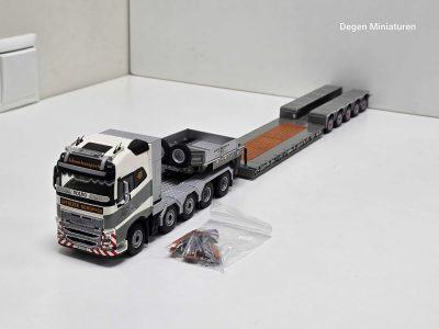 WSI volvo FH4 10x4 van AFFOLTER uit ZWITSERLAND met NOOTEBOOM LOWLOADER - 5 AXLE