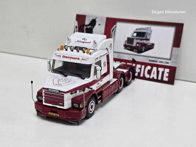 WSI scania 143 torpedo van SCANGAARD uit DENEMARKEN