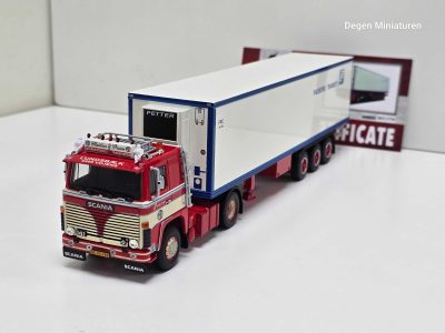 WSI scania 141 van MATHIAS J. BRAM uit DENEMARKEN met classic koeltrailer