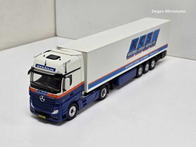 NZG mercedes actros van KCS KUIJPERS CARGO SERVICE met koeltrailer