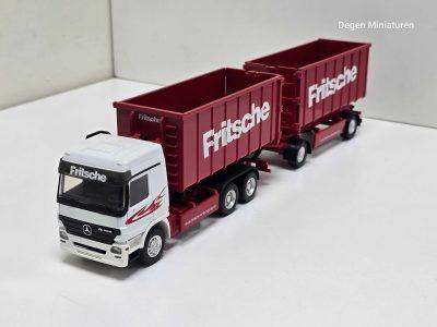 CONRAD mercedes actros van FRITSCHE een containerwagen met aanhanger