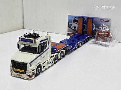 WSI scania vlastuin torpedo van TWAN BIERINGS met wheel well semi lowloader 4 asser dieplader
