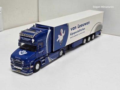 WSI scania torpedo van VAN LEEUWEN met koeltrailer