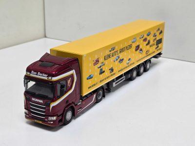 WSI scania R nextgen van BEN BECKER "NAMAC" met boxtrailer